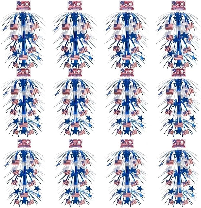 PMU 12 Pcs 21 Inch Patriotic Centerpieces by PMU