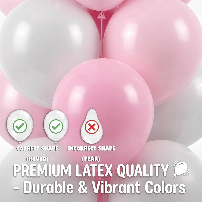 HIINS Baby Pink Chrome Balloon Column Kit Set of 2 - Image 4