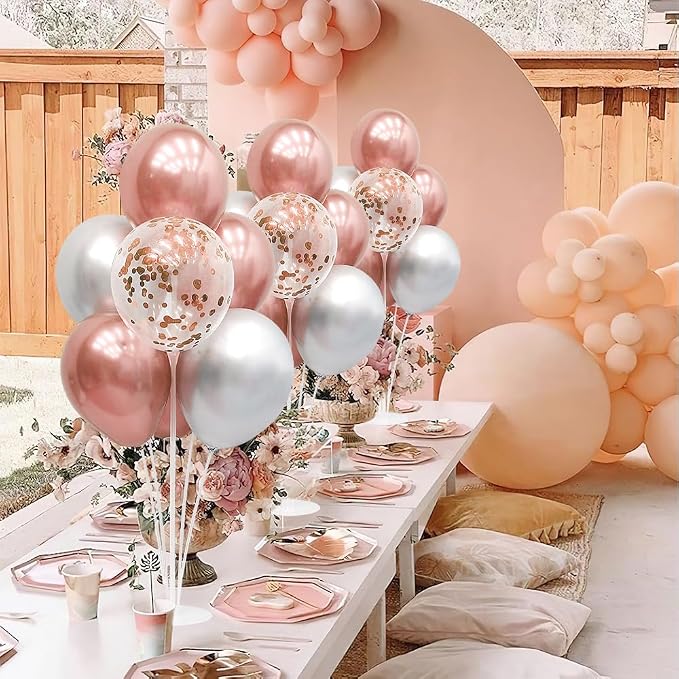 Balloon Stand kit 4 Sets 10 Pcs Balloon Arch Kit Balloons Sticks - Image 6