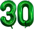 Number 30 Dark Green Balloons 40 Inch Giant Green 30 Numer Foil Helium Balloons by LHOAVWE