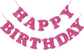 Rose Red Happy Birthday Banner Birthday Party Decorations Happy Birthday Banner by Adecortalk
