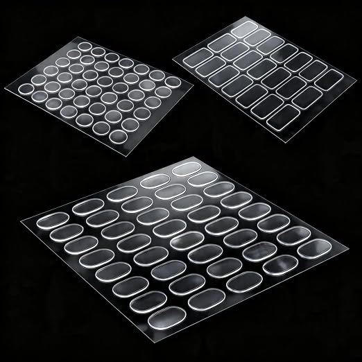 309 Pcs Clear Glue Dots Removable Sticky Tack 3 Sizes | Double Sided Waterproof by Bestseller