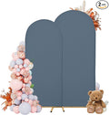 Wedding Arch Covers Arch Backdrop Cover Arch Stand Covers 7.2FT 6FT Set of 2 Arch Cover Spandex Fabric Stretchy Backdrop for Wedding Birthday Party Decoration Baby Shower (Dusty Blue)