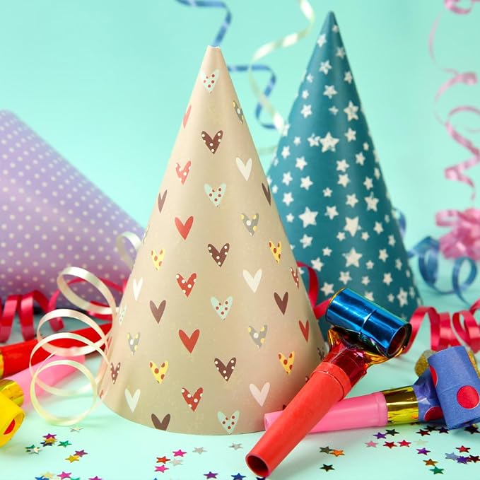 10 Pcs White Party Hats, Birthday DIY Party Hat Crafts - Image 5