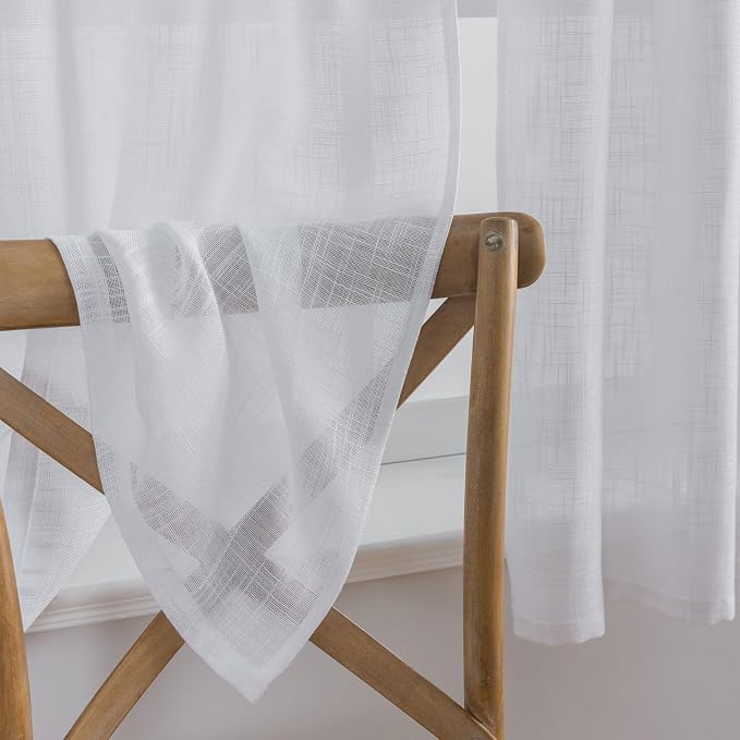 Beda Home Tassel Linen Textured Swag Curtain Valance - Image 5