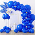 Voircoloria 130pcs Blue Balloons Garland Arch Kit, 18 12 10 5 Inch | by Voircoloria