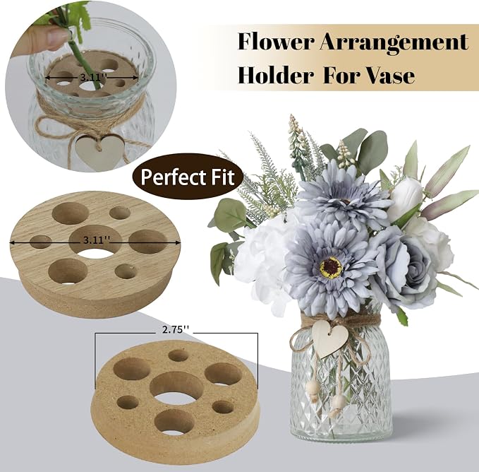 Leftover Fake Flowers in Vase - Image 3
