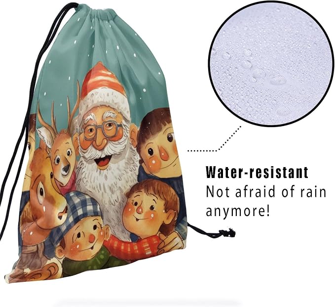 Winter Holiday Santa Grip Bag - Image 4