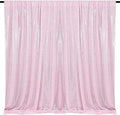Pink Sequin Backdrop for Party Decor 10FTx10FT | 1 Panel, Glitter Sequin by HMQIANG