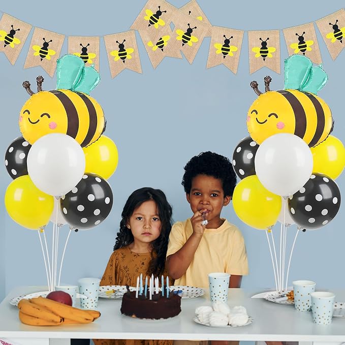 Bee Birthday Party Balloons Stand Kit 2 Sets - Image 6