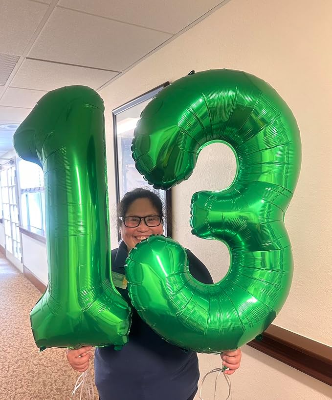 Green Number 16 Balloon 40 Inch - Image 4