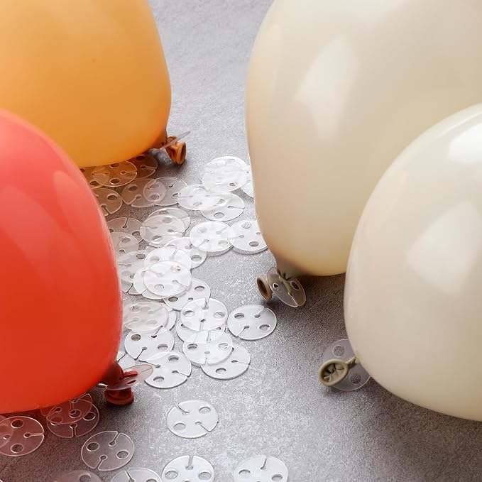 200 Pcs White Clear Balloon Clips - Image 3