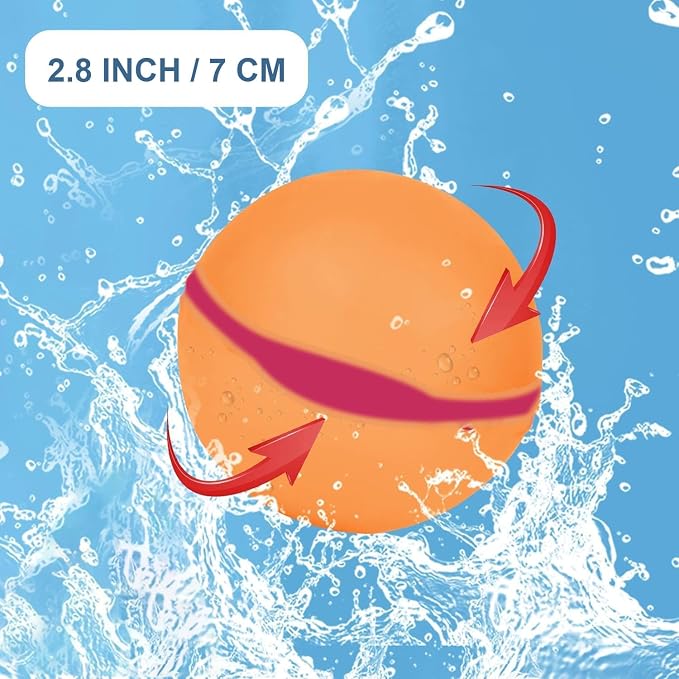 24PCS Reusable Water Balloons for Kids, Water Bomb Summer Toy - Image 2