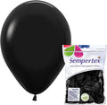 Sempertex Round Fashion Black Balloons, 11 Inch, Graduation, Baby Shower by Sempertex