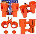 Patented Clamp On Boat Cup Holder |Multifunction Dual Drink Caddy by RoboCup