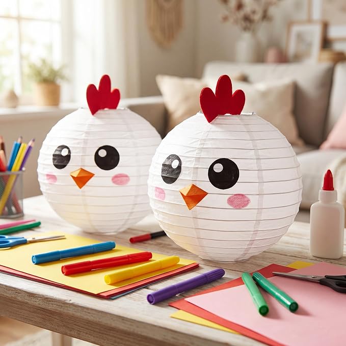 Treela 72 Pack White Chinese Japanese Paper Lanterns Decorative Hanging Round - Image 2