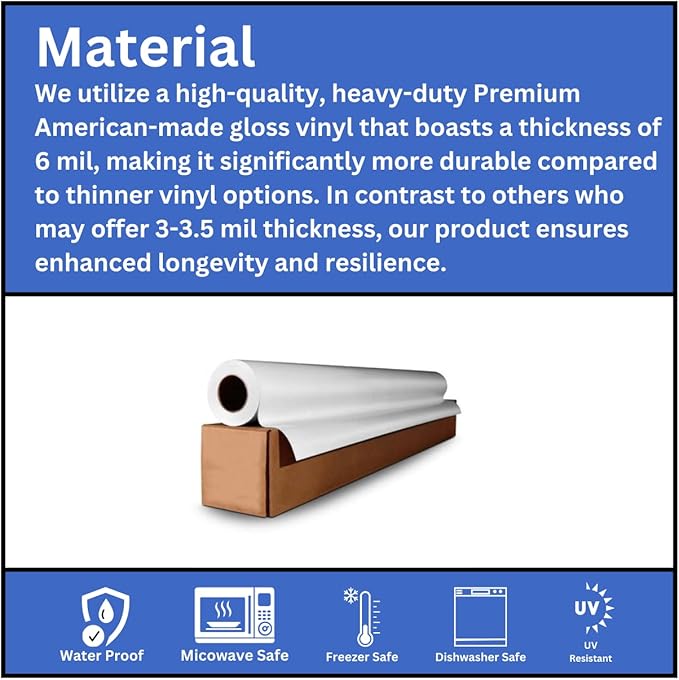 100 Round Custom Personalized Stickers Labels Vinyl Waterproof, Made USA, Logo Any Text or Image (5x5 Inches)