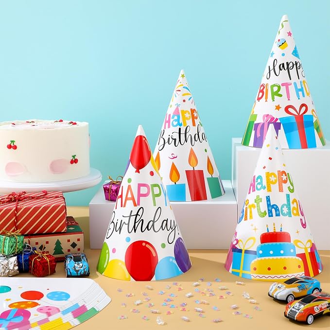 Lonfliness 32Pcs Colorful Party Hats - Image 5