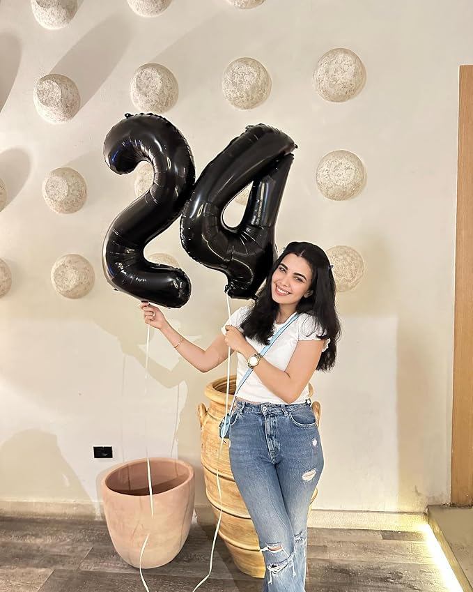 40 Inch Black Number 7 Balloon Birthday Party Decorations - Image 7
