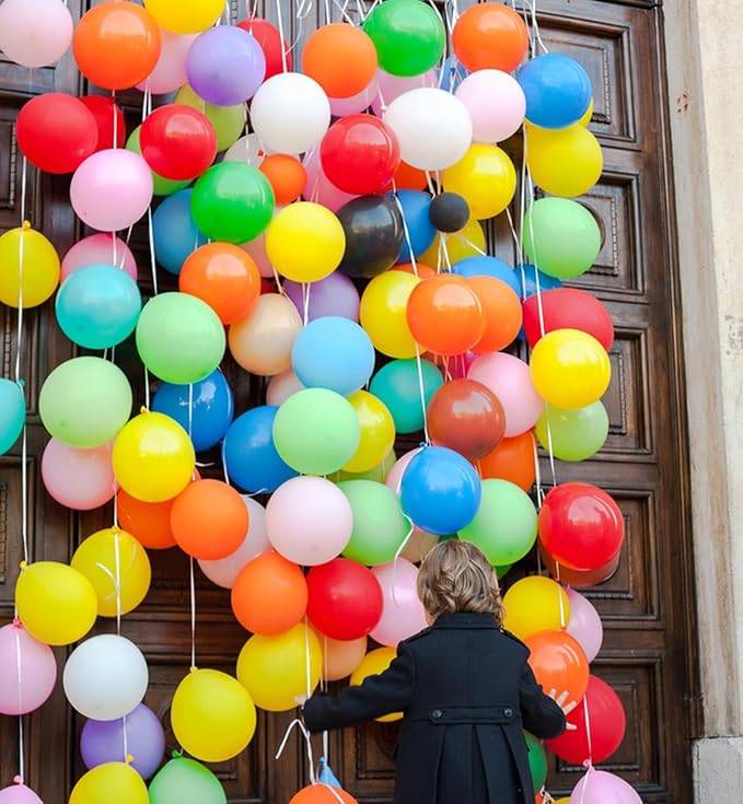12 Inch Rainbow Balloons, Baby Shower, Graduate Party Decorations - Image 3