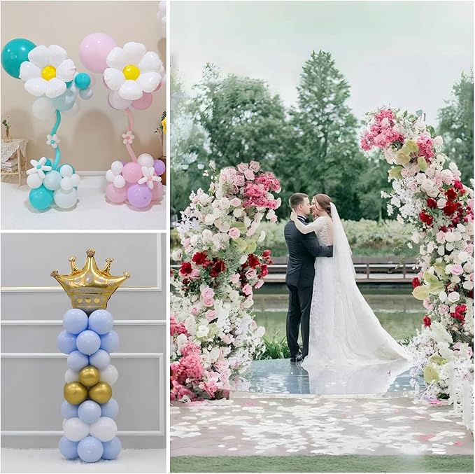 Bazen Balloon Arch Stand Kits Gold 8.2FT&5FT Half Arch Backdrop Stand | Balloon - Image 7