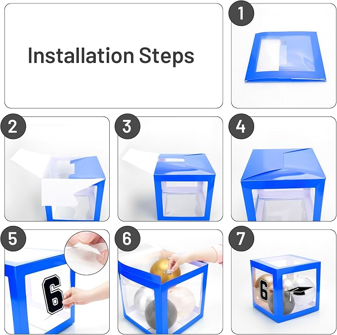 2026 Graduation Party Decorations, HYMENEX Set of 4 Graduation Boxes - Image 5