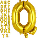 Gold Letter Q Balloons, 40 Inch Large Foil Letter Balloons, Custom Phrase by YOTHORN