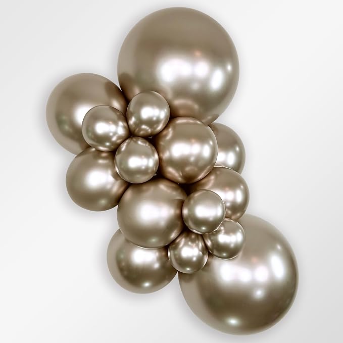 Sempertex Reflex Round Champagne Balloons, 18 Inch, Graduation, Baby Shower - Image 2