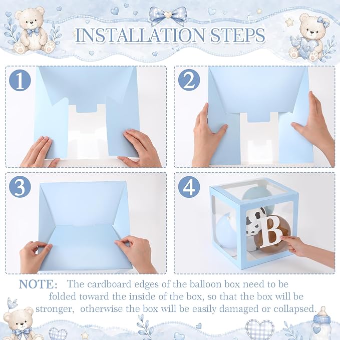 Gejoy Cowboy Baby Shower Party Decorations Babys Boxes - Image 3