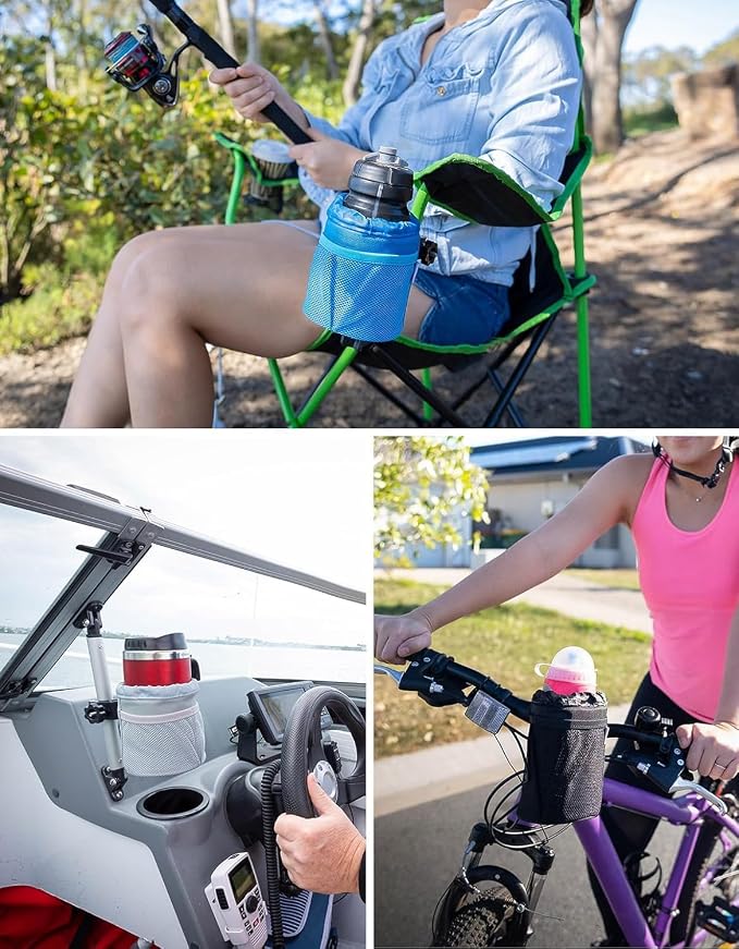 KEMIMOTO Motorcycle Cup Holder, Oxford Fabric Motorcycle Drink Holder - Image 7