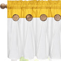 Farmhouse Valance Curtains, Boho Cotton Linen Kitchen Valance, Rod Pocket by FRAMICS