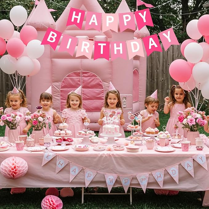 Happy Birthday Banner Pre-Strung Birthday Decorations Birthday Party Backdrop - Image 4