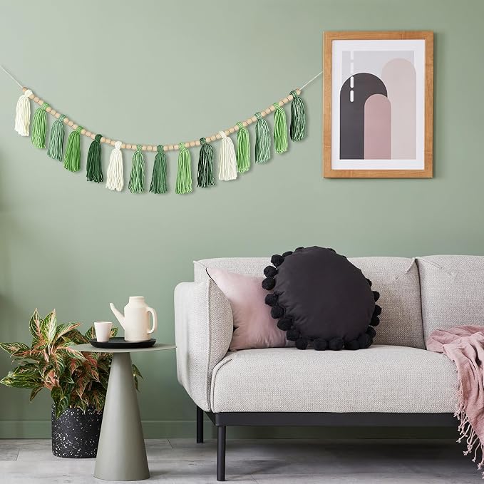 Boho Yarn Tassel Garland - Image 5