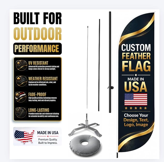 Custom Feather Flag by BCB Print - Image 4