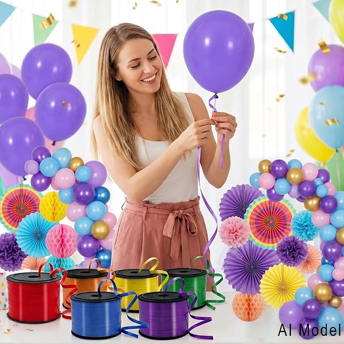 Decorative Curly Ribbon for Gift Wrapping, Party Balloon Decoration - Image 6