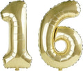 40 Inch Number 16 Balloons for 16th Birthday Party Decorations, 0-100 Champagne by FOBELEC