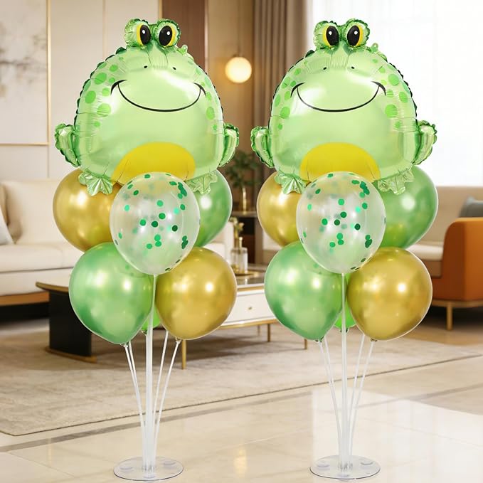 Frog Balloons Centerpieces for Tables 2 Sets, Frog Birthday Party Decorations - Image 2