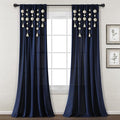 Lush Decor Boho Pom Pom Tassel Linen Textured Window Curtain Panel, Single 52" by LushDecor