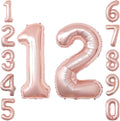 Rose Gold Number 12 Balloon 40 Inch, Stunning Blush Foil by Unknown