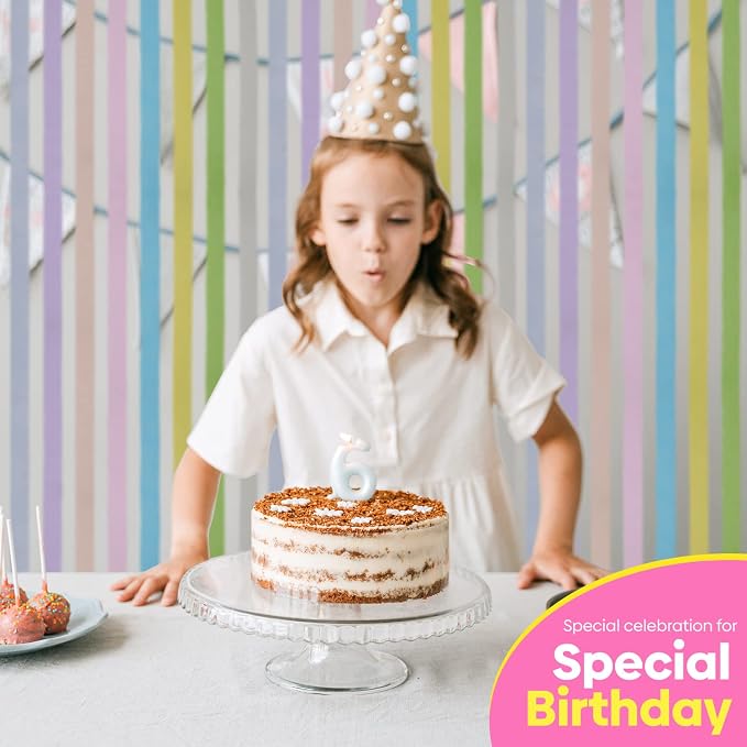 8 Pastel Streamers, 656ft Pack of Crepe Paper Party Decorations | Each roll is - Image 7