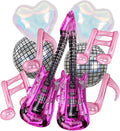 Music Party Decoration Music Note Balloon Disco Balloon Guitar Foil Balloon by synuo