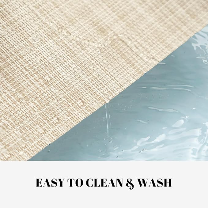 Placemats Set of 4 Vinyl/Plastic Woven Place Mats - Image 3