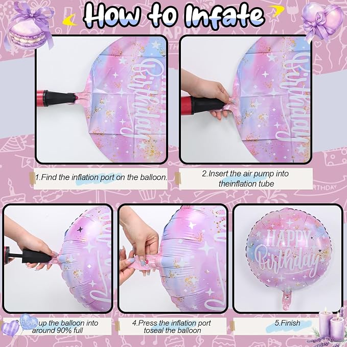 18 Inch Happy Birthday Foil Balloons - Image 9