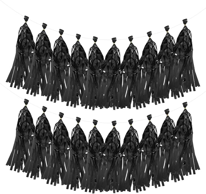 MECCANIXITY 20Pcs Shiny Tassel Garland Banner Tissue Paper by MECCANIXITY
