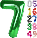 Green Number 7 Balloon 40 Inch, 7th Birthday Party Decorations Men Women | Foil by IWERP