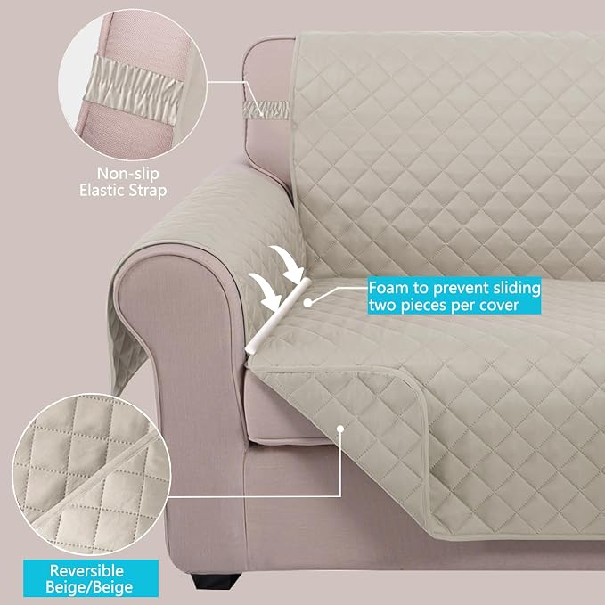 U-NICE HOME Loveseat Sofa Cover - Image 3