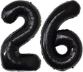 26 Balloon Number Black 40 Inch Foil Mylar by COLORFULELVES