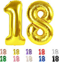 18 Balloon Numbers 40Inch for 18th Year Old Birthday Decorations, Inflation by Mluchee