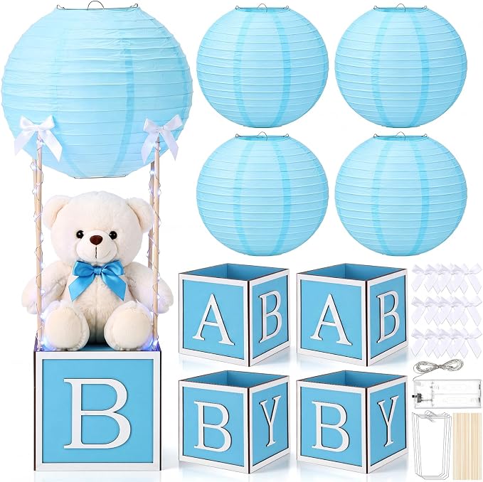 4 Sets Baby Shower Hot Air Balloon Tables Centerpieces by Amyhill