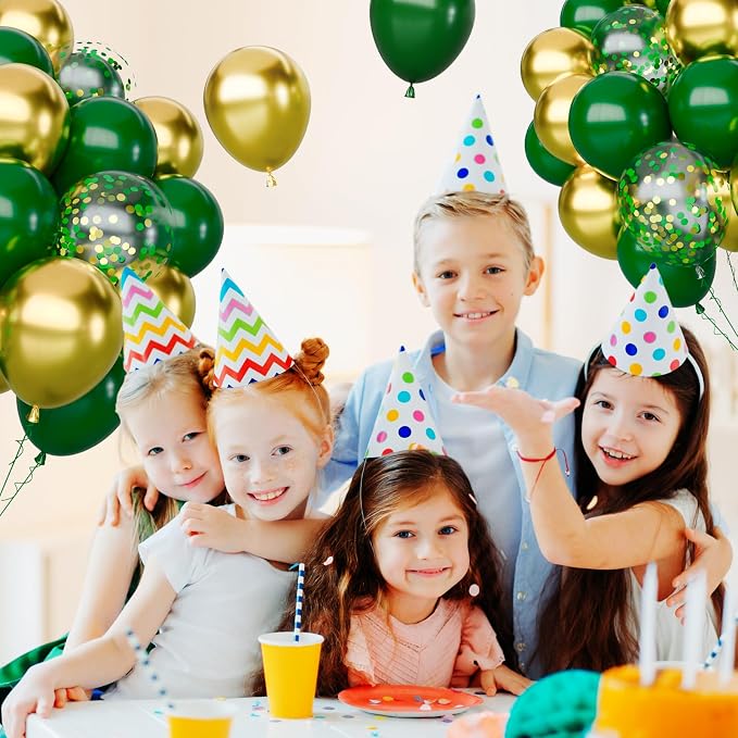 Green and Gold Balloons Set, Graduation, St.Patrick's Day, Jungle Party - Image 5